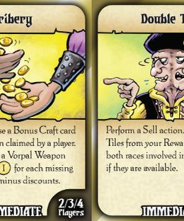 Battle Merchants: Bribery & Double Talk Promo Cards