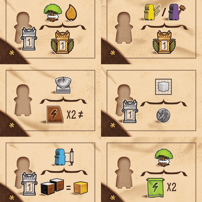 Ezra and Nehemiah: Spielbox Scroll Tiles