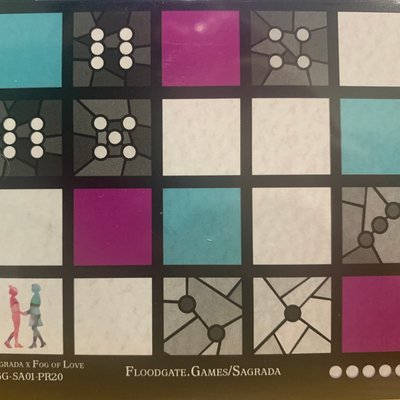 Sagrada: Promo 20 – Sagrada x Fog of Love Window Pattern Card