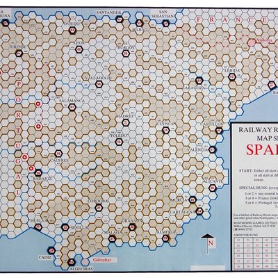 Railway Rivals Map SP: Spain