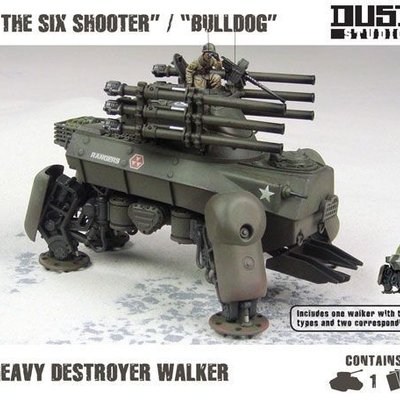 Dust Tactics: Heavy Destroyer Walker – "The Six Shooter" / "Bulldog"