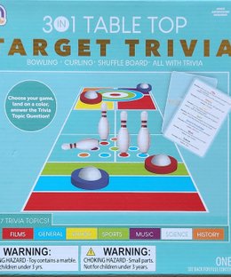 3 in 1 Table Top Target Trivia
