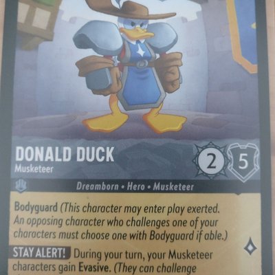Disney Lorcana: Donald Duck Musketeer Promo