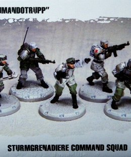 Dust Tactics: Sturmgrenadiere Command Squad – "Kommandotrupp"