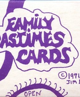 Family Pastimes Cards
