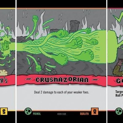 Epic Spell Wars of the Battle Wizards: Duel at Mt. Skullzfyre – Haggatha the Heffer's Crushazorian Godstorm Promo Cards