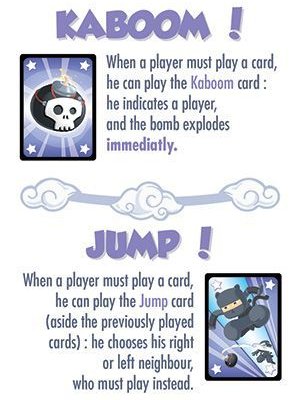 Boom Bokken: "Kaboom" and "Jump" promo cards