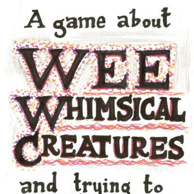 A game about WEE WHIMSICAL CREATURES and trying to identify them after someone makes noises.