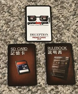 Deception: Murder in Hong Kong – Game Boy Geek Season 6 Kickstarter Promo Cards