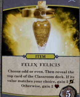 Harry Potter: Hogwarts Battle – Defence Against the Dark Arts: Felix Felicis Promo Card