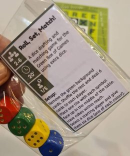 Green Box of Games: Roll, Set, Match!