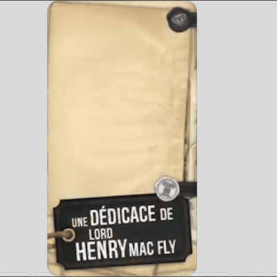 Peanut Club: A dedication from Lord Henry Mac Fly promo card