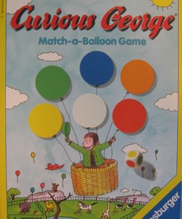 Curious George Match-a-Balloon Game