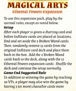 The Institute for Magical Arts: Ethereal Powers Expansion