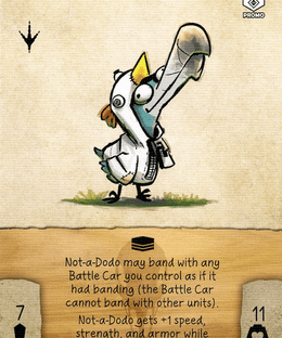 War for Chicken Island: Not-A-Dodo Promo Card