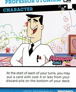Cartoon Network Crossover Crisis: Professor Utonium Promo Card