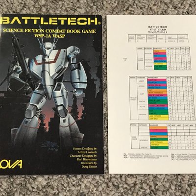BattleTech Science Fiction Combat Book Game: WSP-1A Wasp