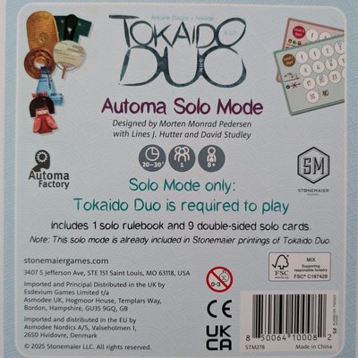 Tokaido Duo: Solo Pack