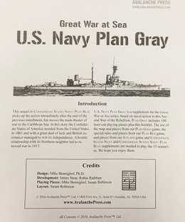 Great War at Sea: U.S. Navy Plan Gray