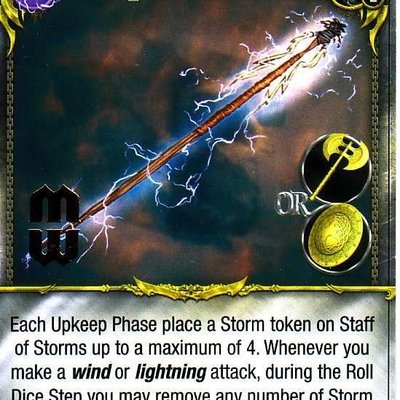 Mage Wars: Staff of Storms Promo Card