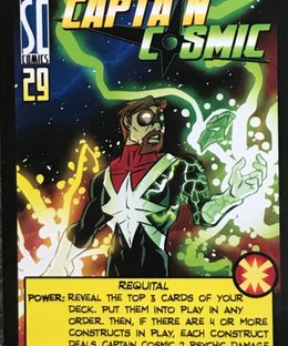 Sentinels of the Multiverse: Captain Cosmic Promo Card