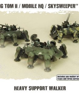 Dust Tactics: Allies Heavy Support Walker – "Long Tom II / Mobile HQ / Skysweeper"