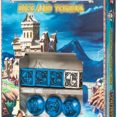Kingsburg: Dice and Tokens (Blue)