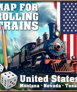 Rolling Trains: United States Map