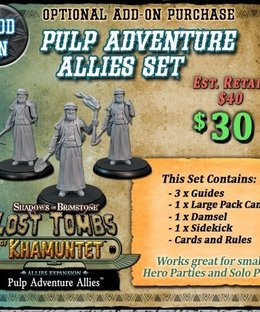Shadows of Brimstone: Pulp Adventure Allies Set