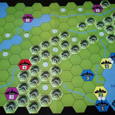 Age of Steam Expansion: North Eastern USA / South Africa