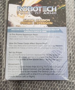 Robotech: Force of Arms – Grand Cannon Promo Expansion