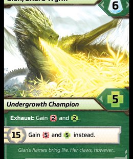 Shards of Infinity: Gian, Shard Wyrm Promo Card