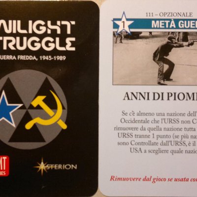 Twilight Struggle: "Anni di Piombo" Promo Card