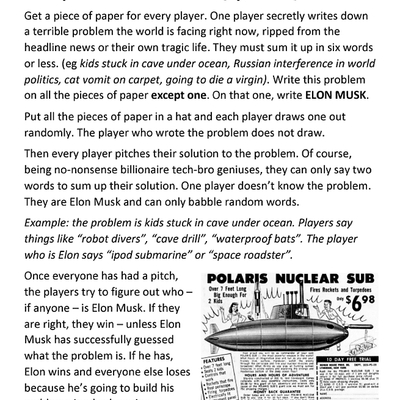 Elon Musk's iPod Submarine