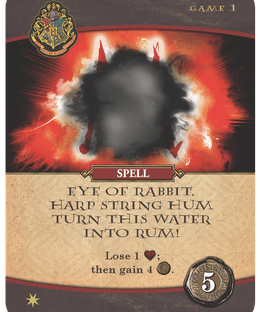 Harry Potter: Hogwarts Battle – Spell: Eye of Rabbit, Harp String Hum, Turn This Water Into Rum!