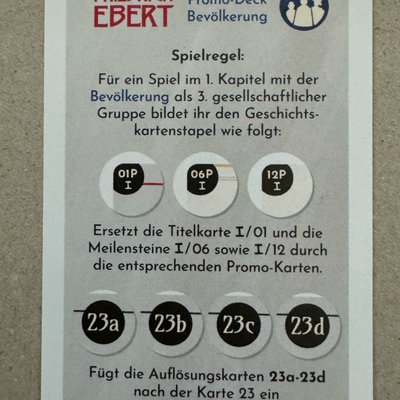 Friedrich Ebert: Promo-Deck Bevölkerung