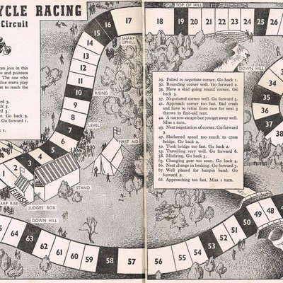 Motor Cycle Racing on a Parkland Circuit