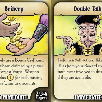 Battle Merchants: Bribery & Double Talk Promo Cards