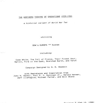 The Northern Theatre of Operations 1939-40