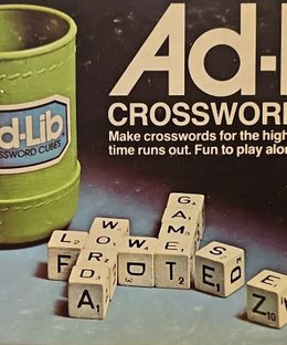 Ad-Lib Crossword Cubes