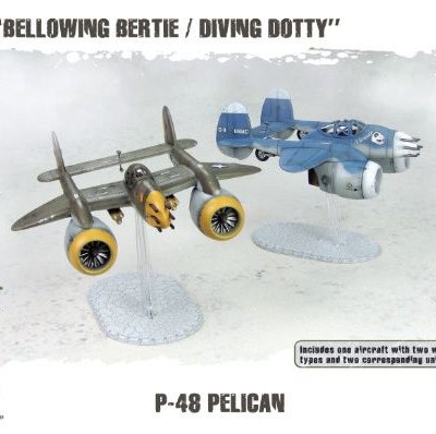 Dust Tactics: Allies P-48 Pelican – "Bellowing Bertie / Diving Dotty"