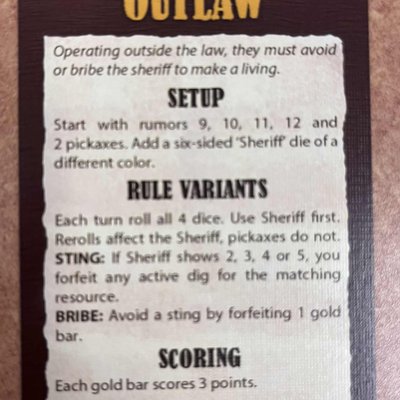 Rumors of Gold: Outlaw