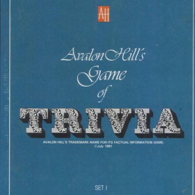 Avalon Hill Game Company's Game of Trivia
