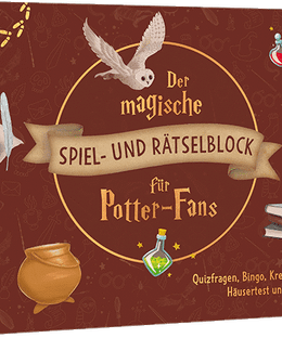Der magische Spiel- und Rätselblock für Potter-Fans