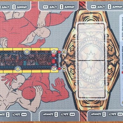 Super Pocket League Extreme Wrestling: Cage Match Ring Playmat