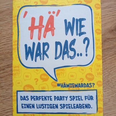 'Hä' Wie war das..? Musterpackung