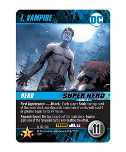 DC Deck-Building Game: I, Vampire Promo Card