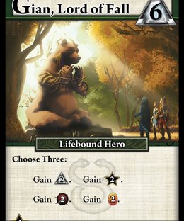 Ascension: Gian, Lord of Fall Promo Card