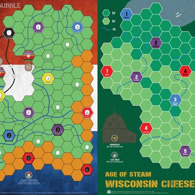 Age of Steam Expansion: Dutch Tulip Bubble / Wisconsin Cheeseheads