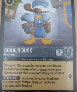 Disney Lorcana: Donald Duck Musketeer Promo